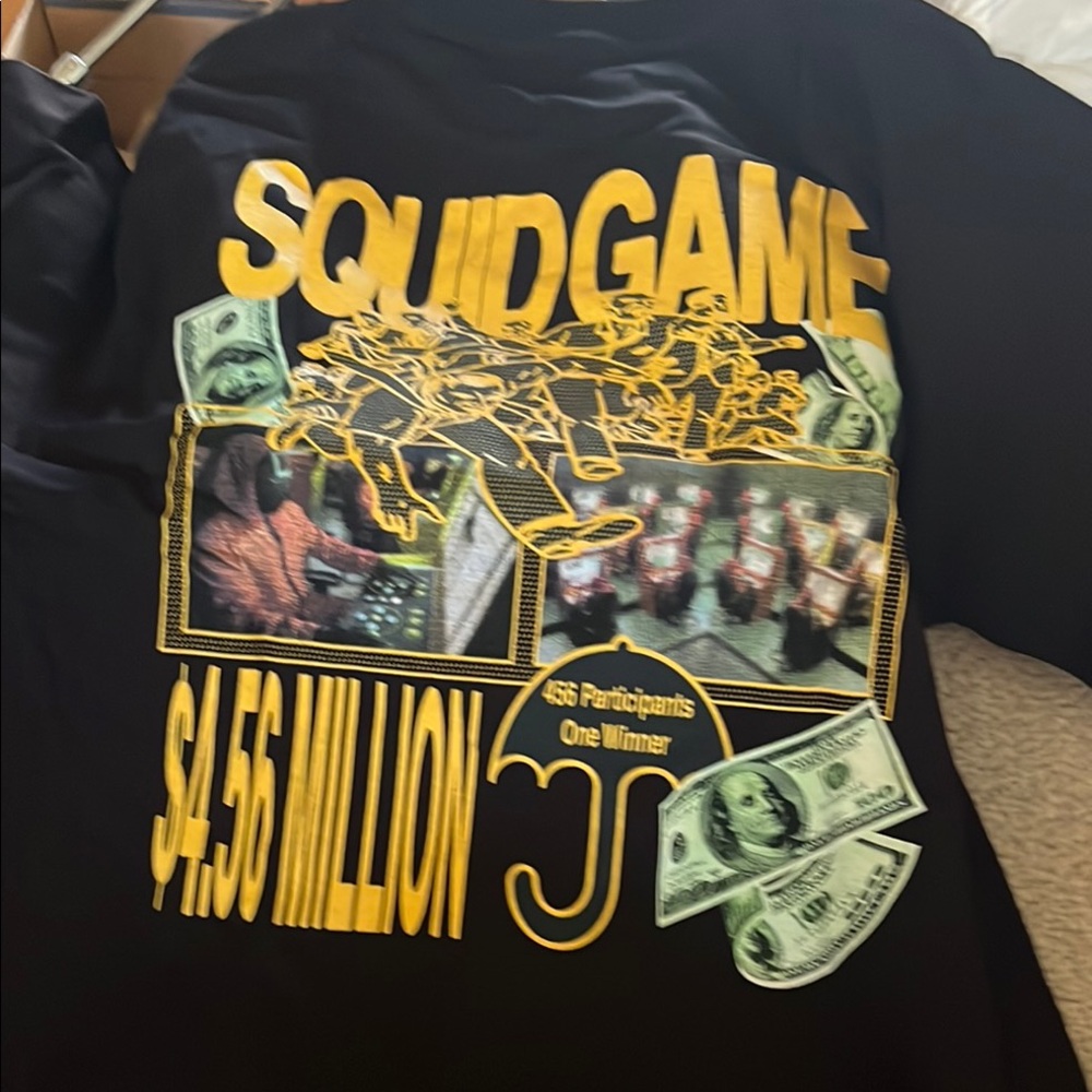 Market/Netflix/Pacsun Collab Black SQUID GAME T-Shirt